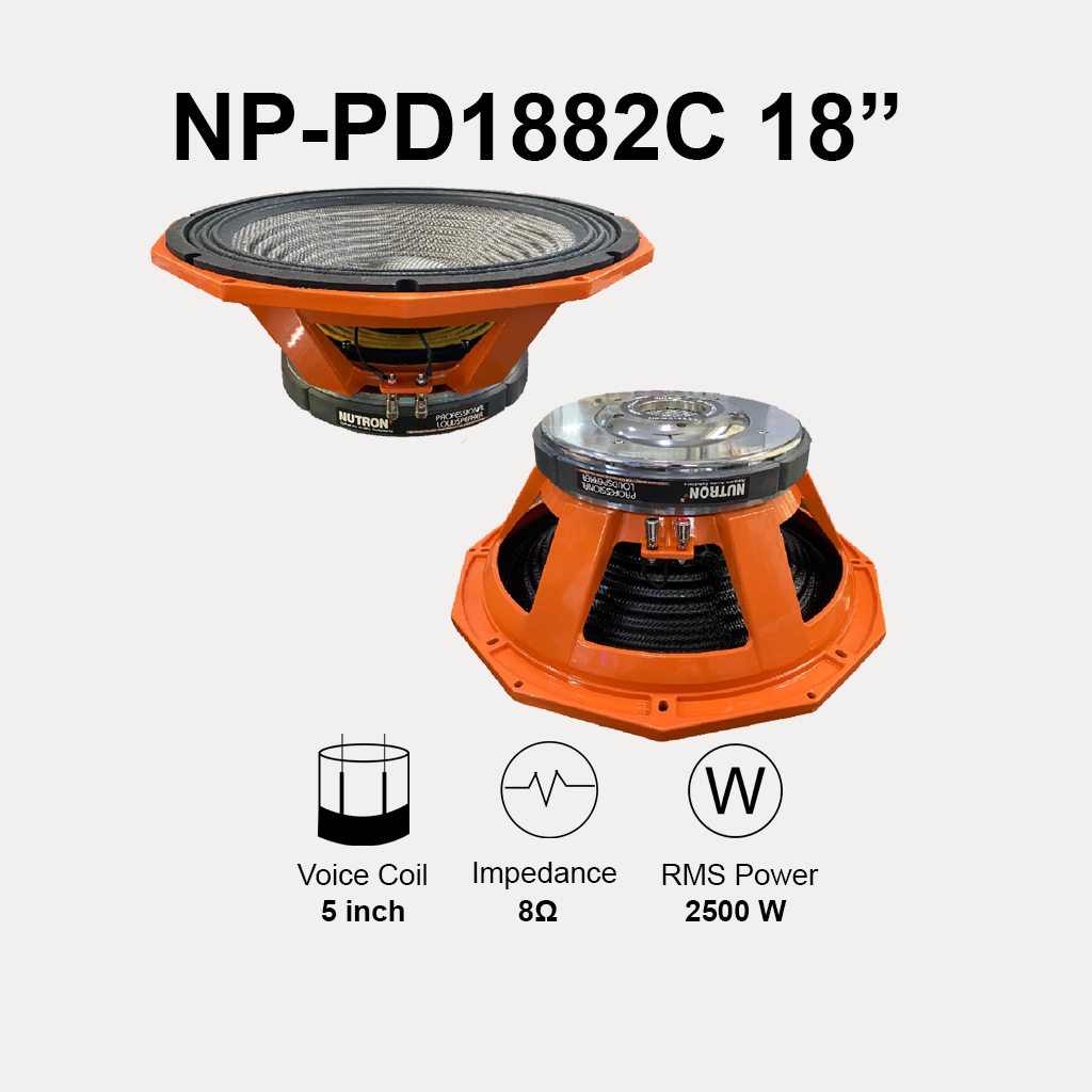 NP-PD1882C 18Inch 2500W Carbon Cone Professional DJ Speaker
